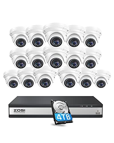 4K POE Security Camera System - 16 channels