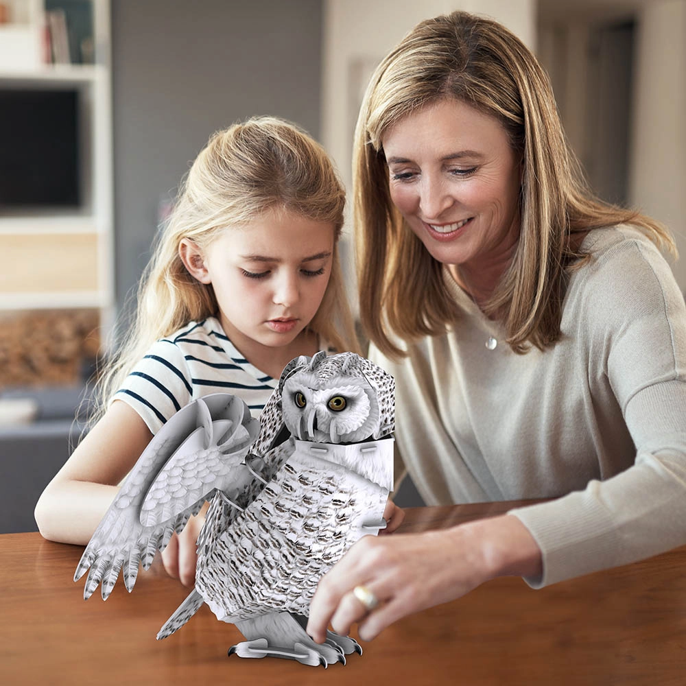 Snowy Owl 3D Puzzle (527-DS1079H) - 62 pcs