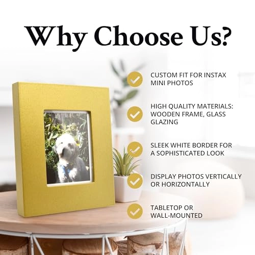 Instax Mini Wooden Picture Frame - for Fujifilm Instax Mini