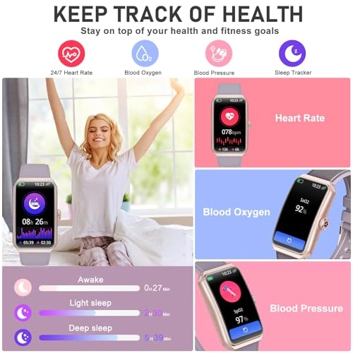 Fitness Tracker - 24/7 Heart Rate Blood Oxygen Sleep Tracker