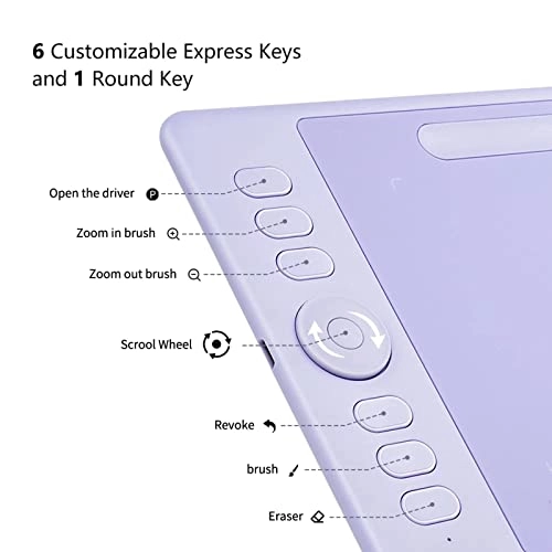 Graphic Drawing Tablet - 6.99x4.09 inches 8192 Level