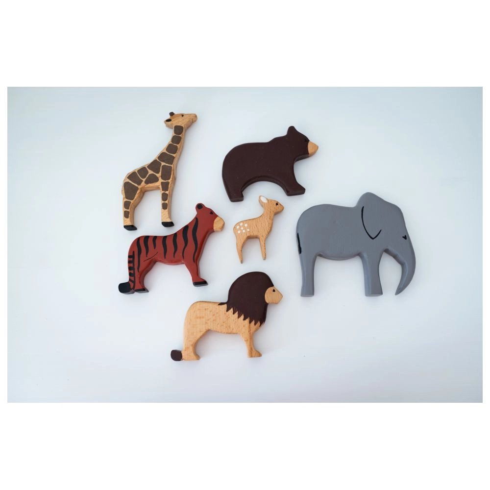 Wild Animals Set - 2 years & above 6 pieces