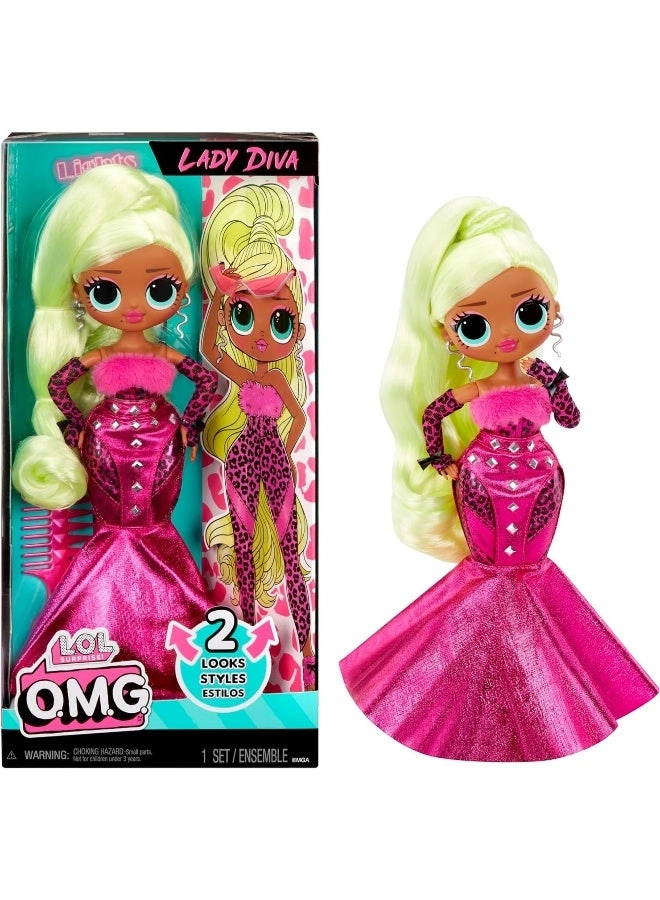 Lady Diva Fashion Doll - 11.5-inch 15 Surprises