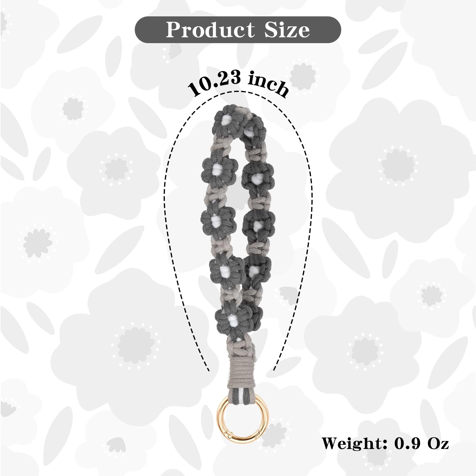 Boho Macrame Keychain - Car