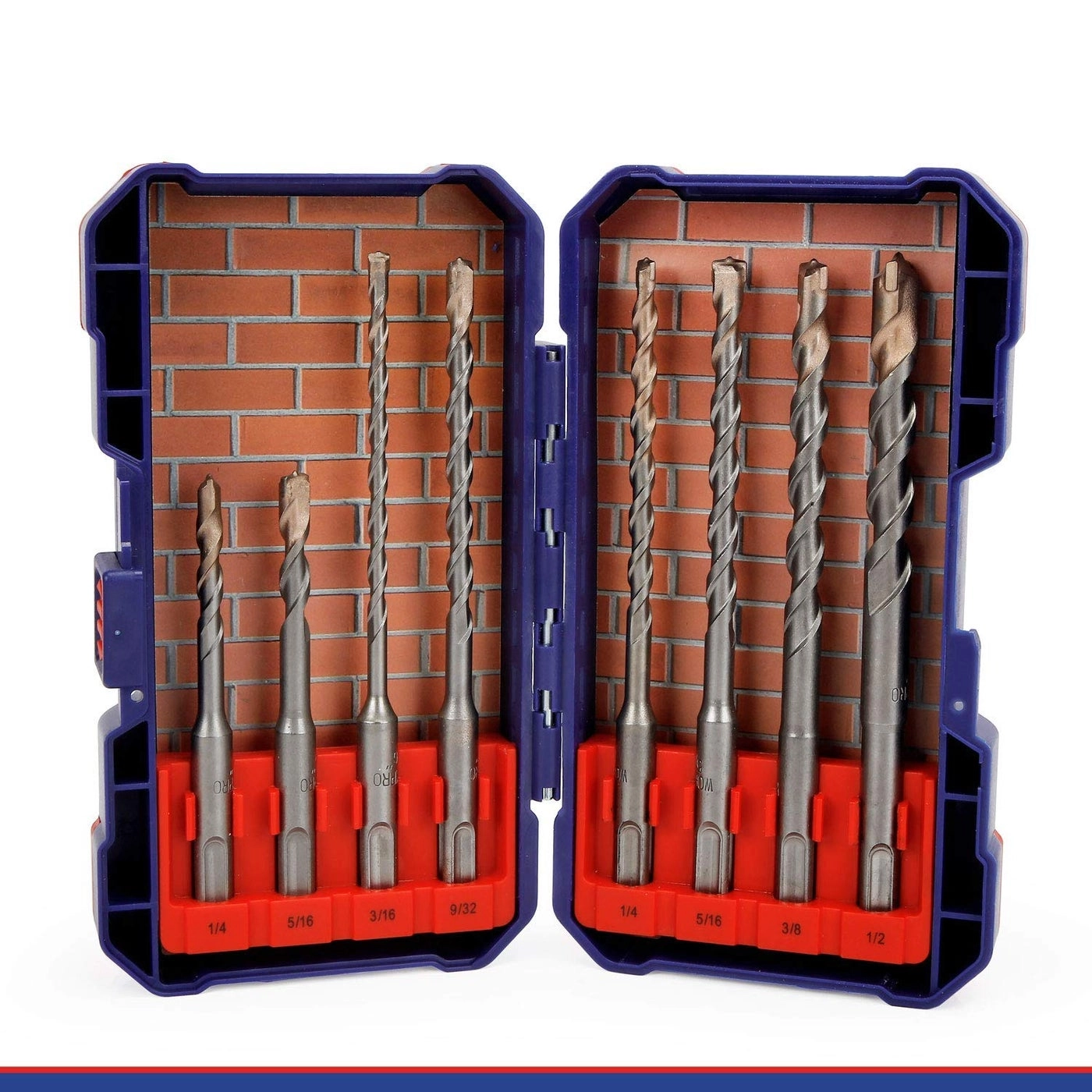 SDS-Plus Drill Bit Set - Carbide Tip 8-Piece