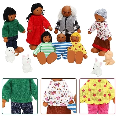 Cute Girl Dolls - 6 Pieces Wood Ages 3+
