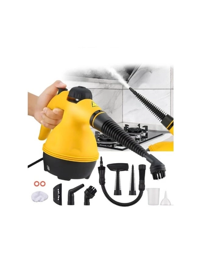 Portable Handheld Steam Cleaner - 1000W Multifunctional 9PCS Accessory