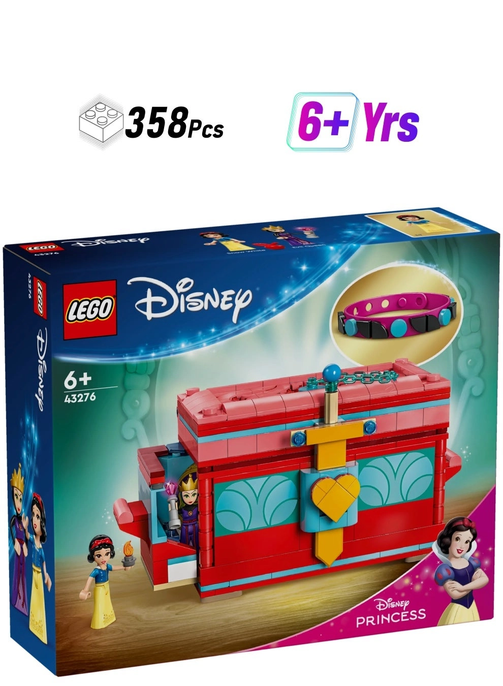 Disney LEGO Snow White Jewelry Box (43276) - Princess Toy for Kids