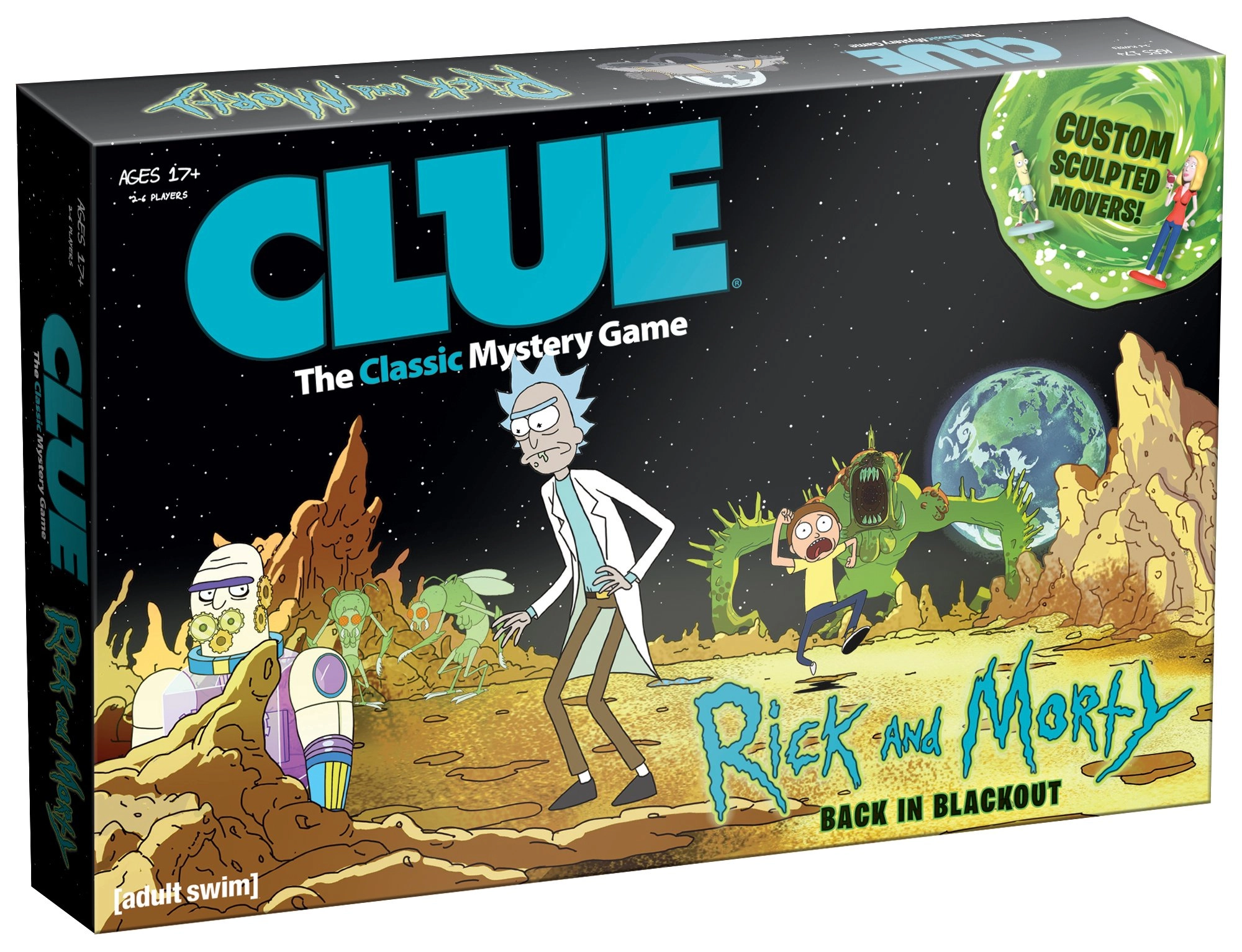 USAopoly Rick & Morty Clue: Illustrated Edition