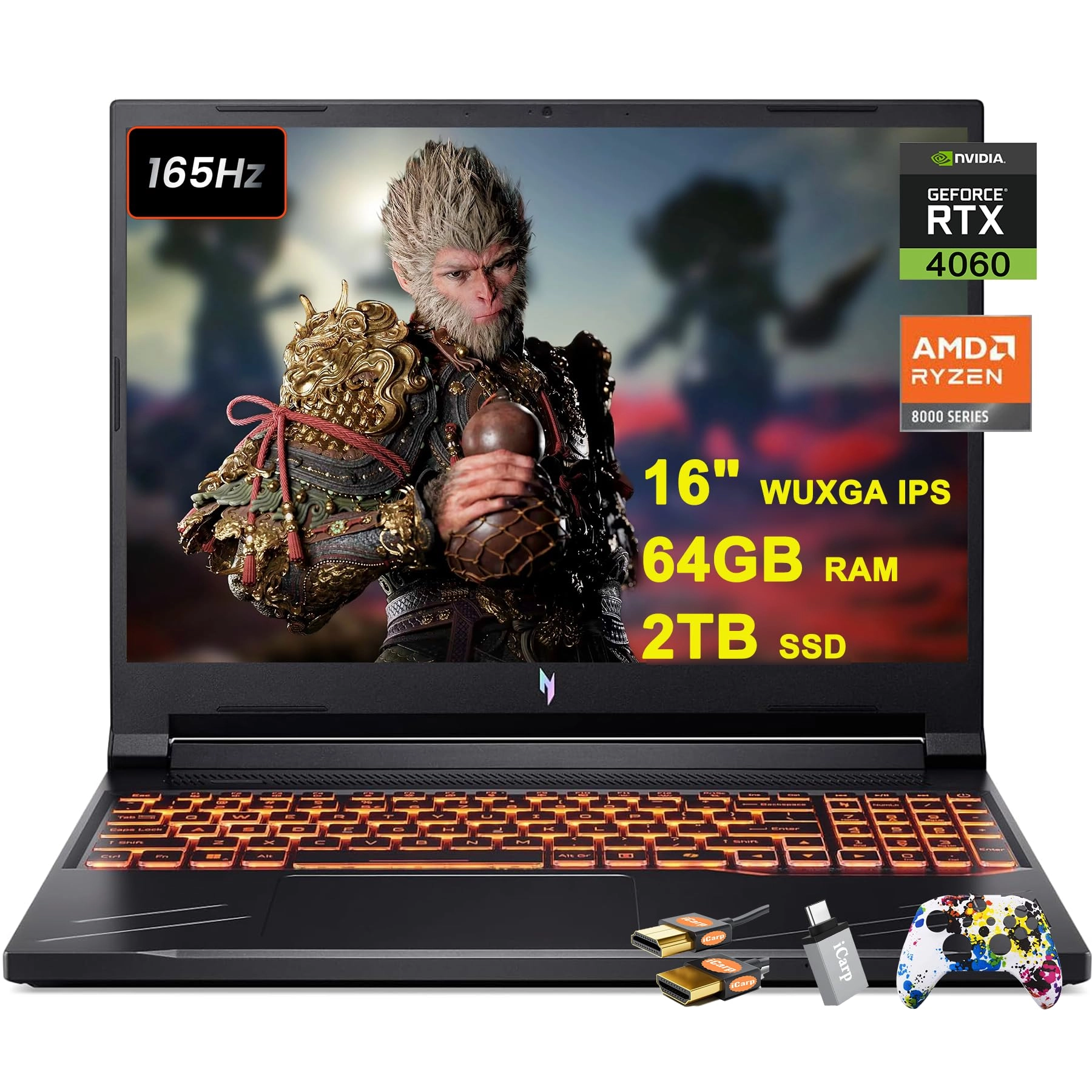 Acer Nitro V 16 - 16'' Ryzen 7-8845HS 64GB DDR5 2TB SSD