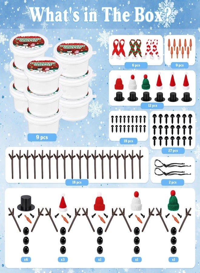 Modeling Clay Snowman Kit 9 Pack