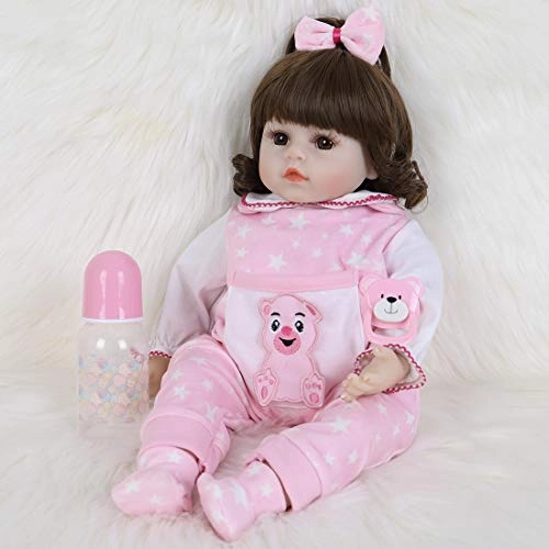 Reborn Baby Doll - 16 inch Vinyl Silicone girl Ages 3+ Gift Set