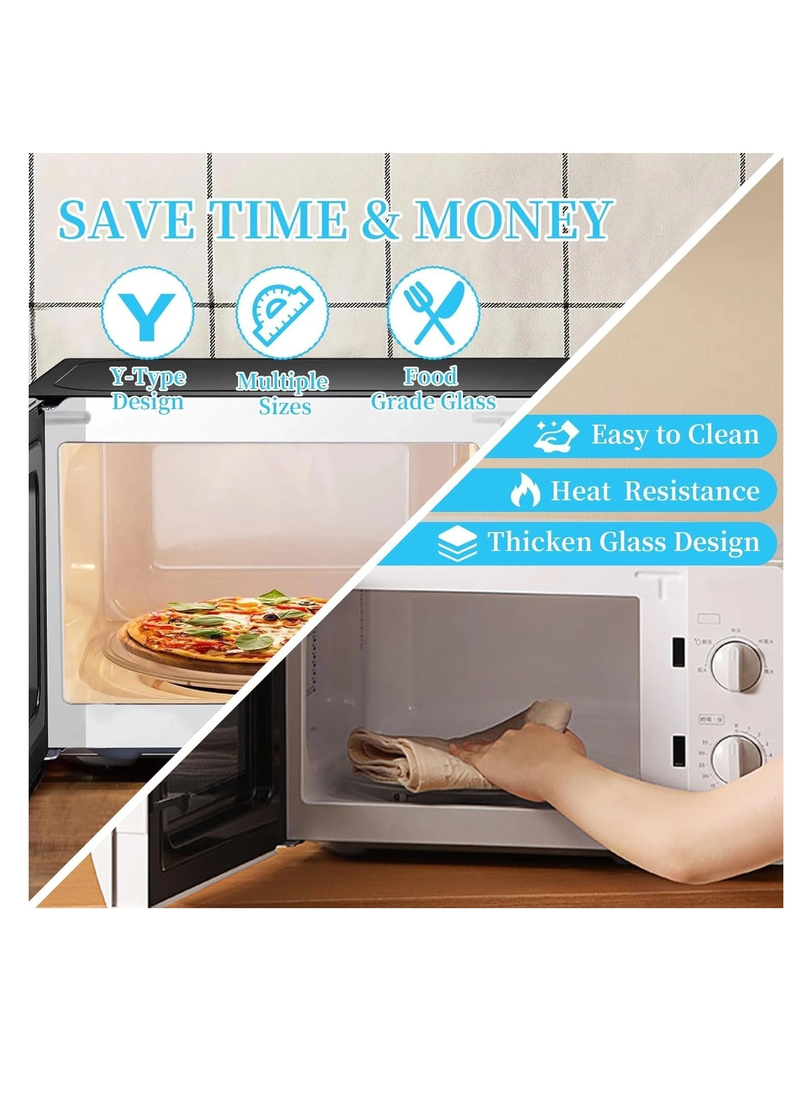Microwave Glass Tray - 12.5’’