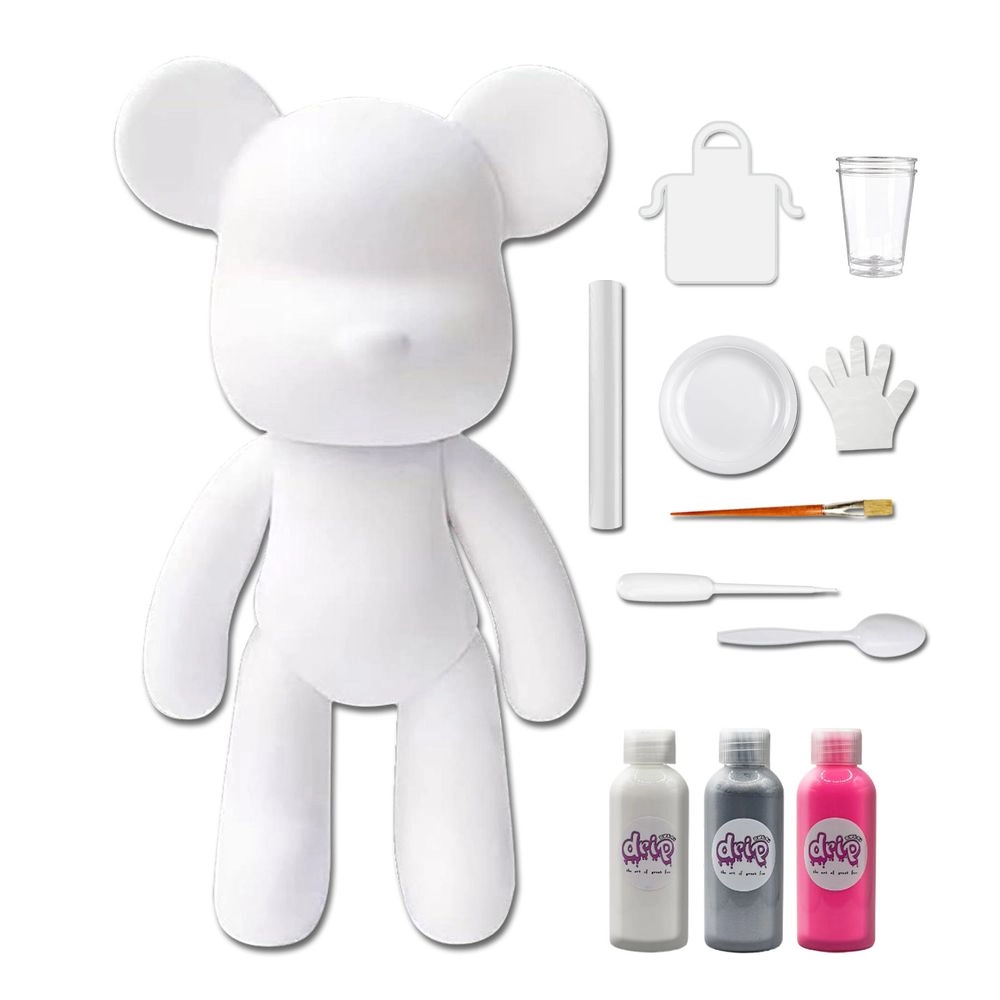 DIY Fluid Paint Bear - Complete Kit 23 cm