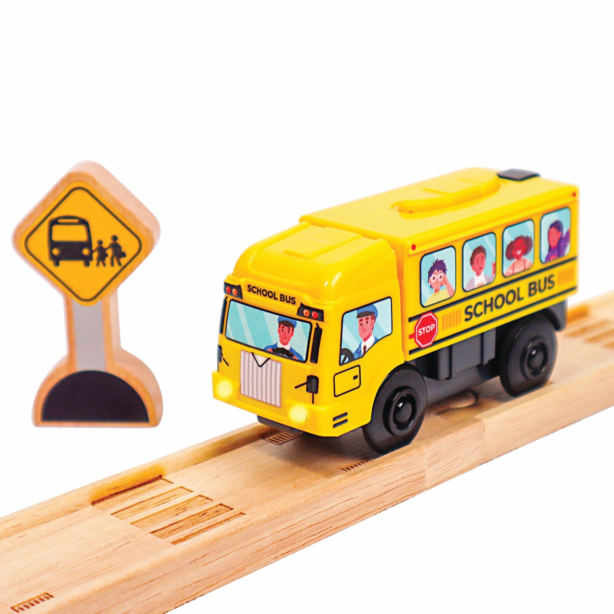 Twinkle Toys LLC Motorized School Bus - Lights and Sound Battery Operated