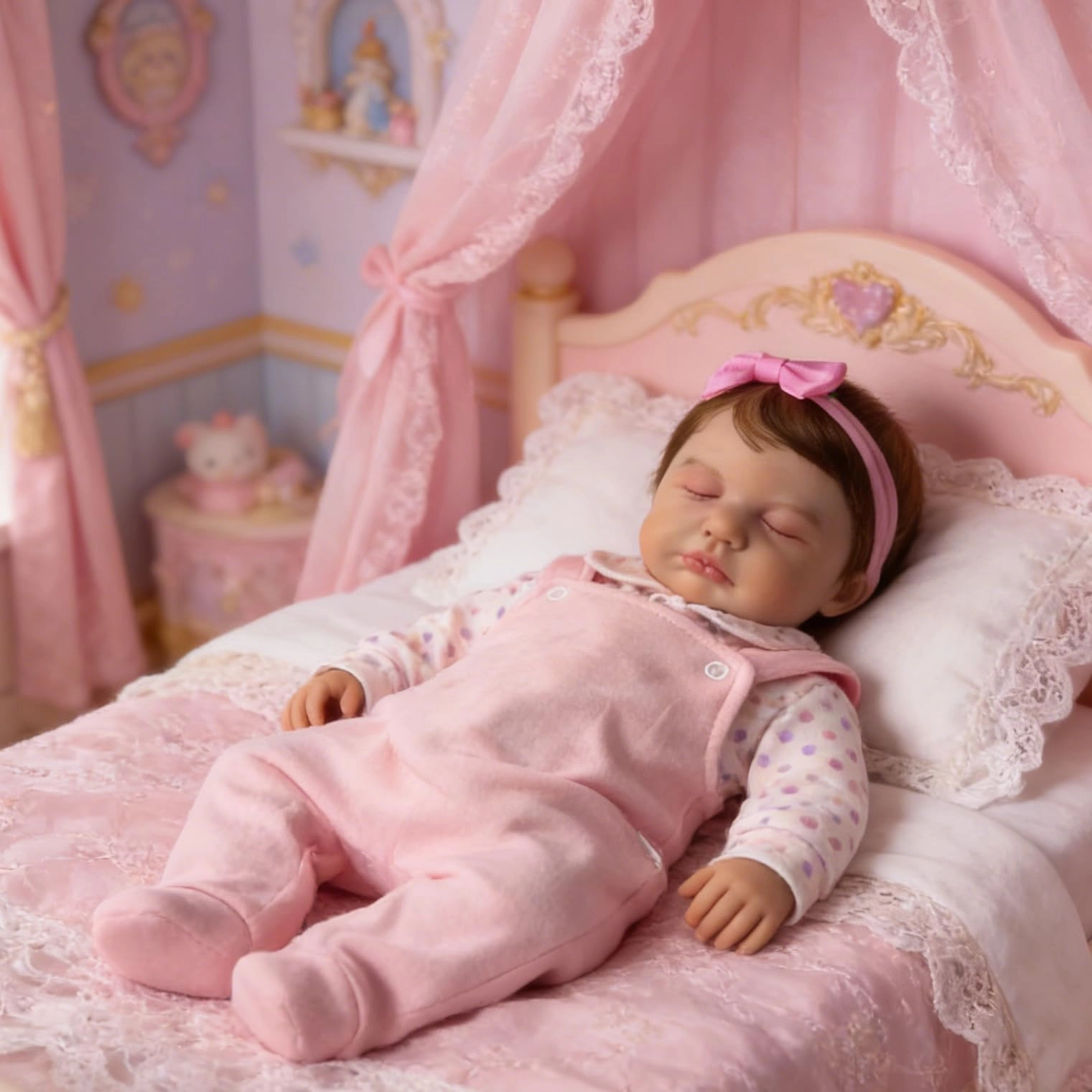 Loulou Reborn Baby Doll - 20 inch Full Body Vinyl Girl Ages 3+
