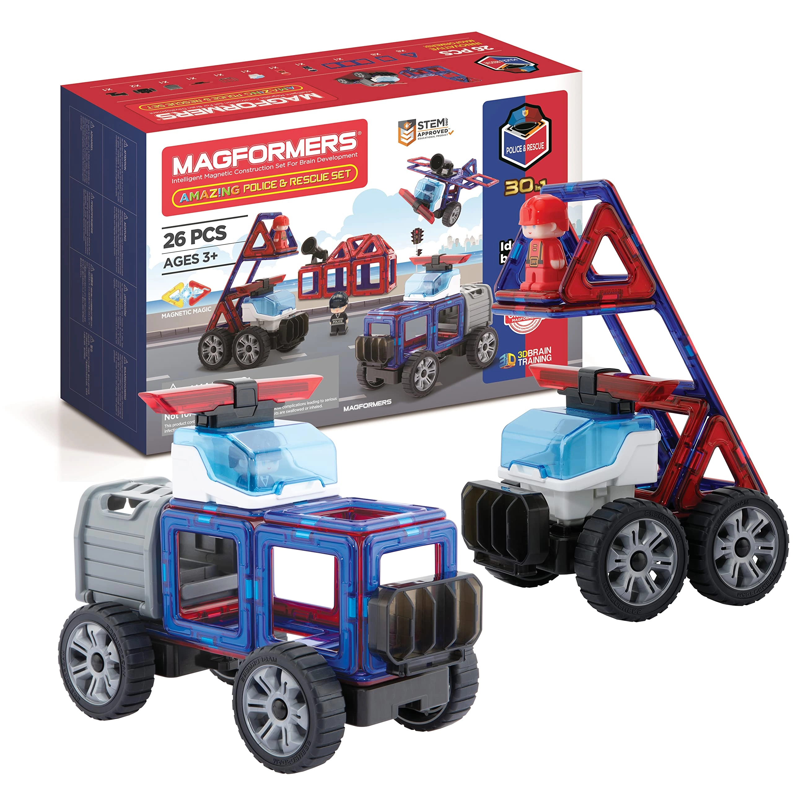 Magformers Amazing Police & Rescue - 26 pcs