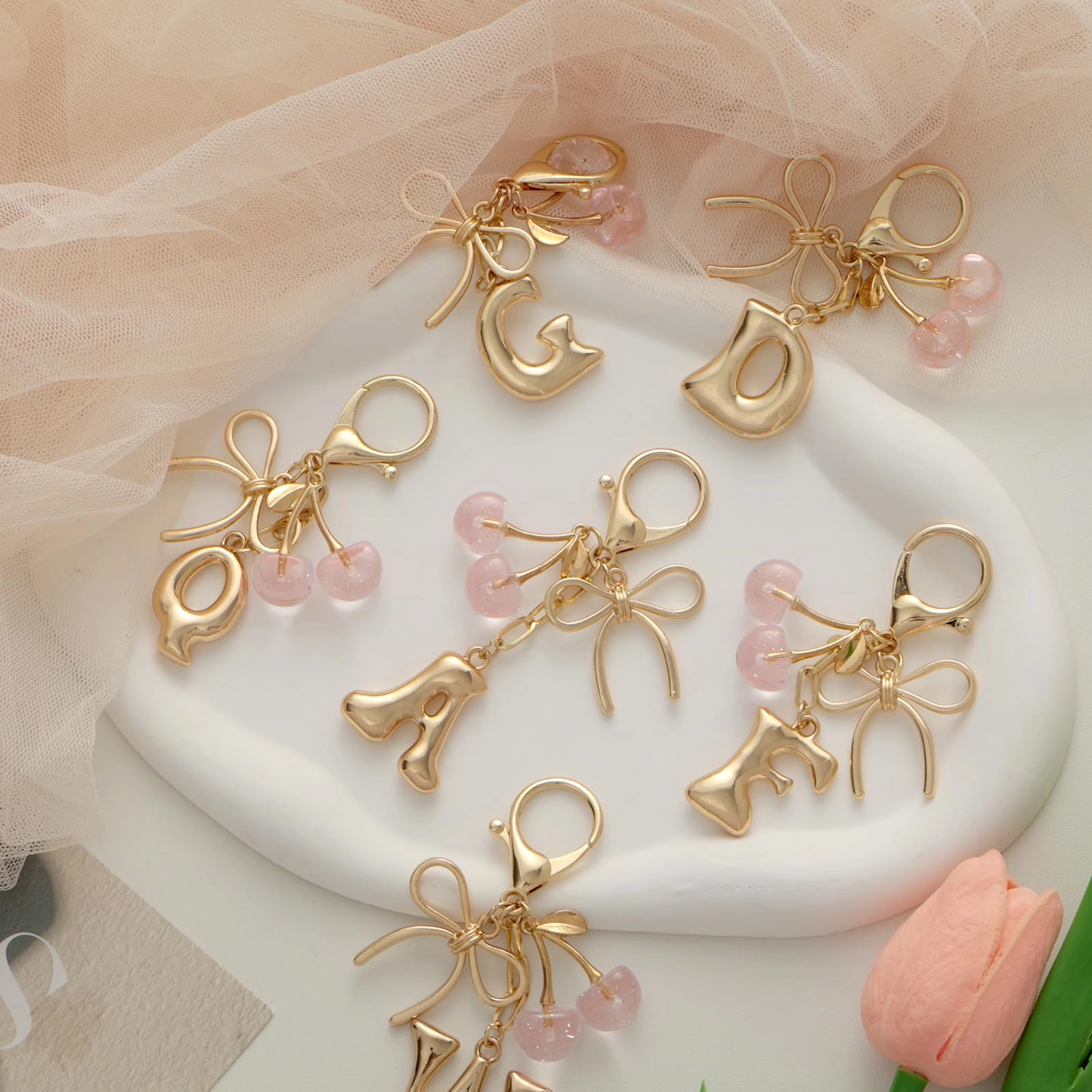 Initial P Keychain - Letter