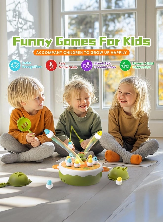 Dinosaur Magnetic Fishing and Bowling Game Set - 3+ Years