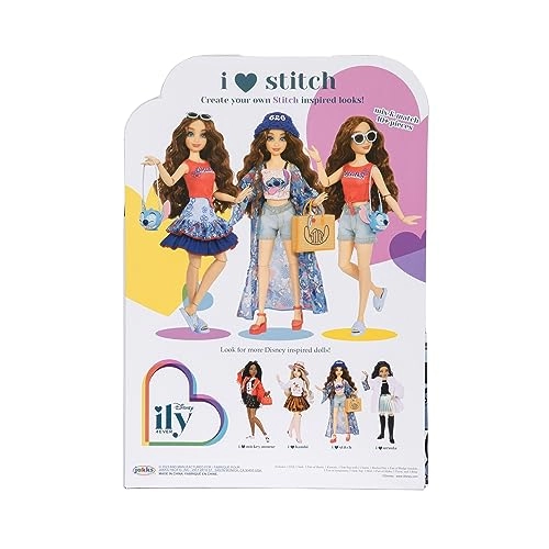 Stitch Fashion Dolls - 11.5" Red Hair Two Complete Mix-and-Match Outfits