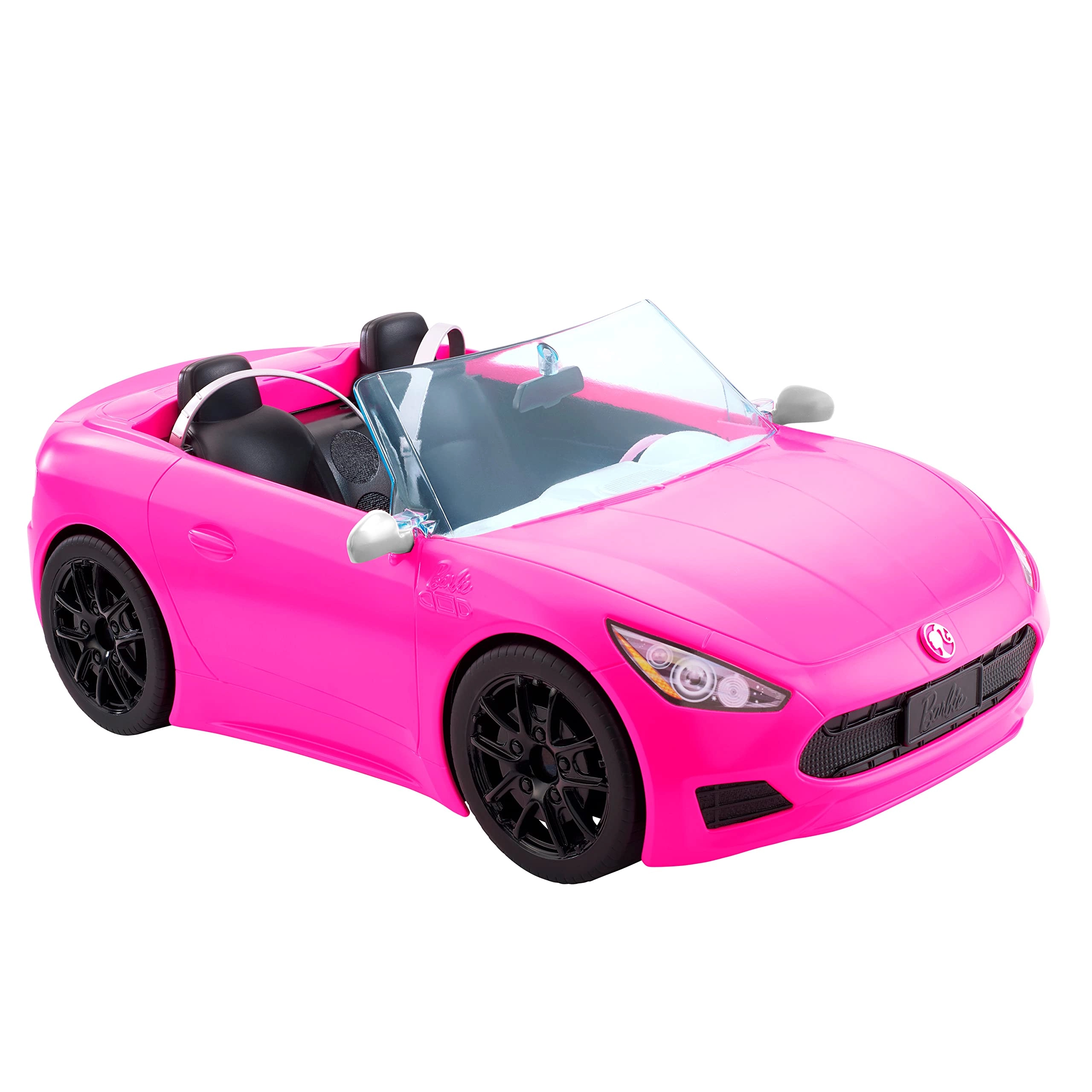 Barbie Toy Car - Bright Pink Doll-Sized 2 Seats