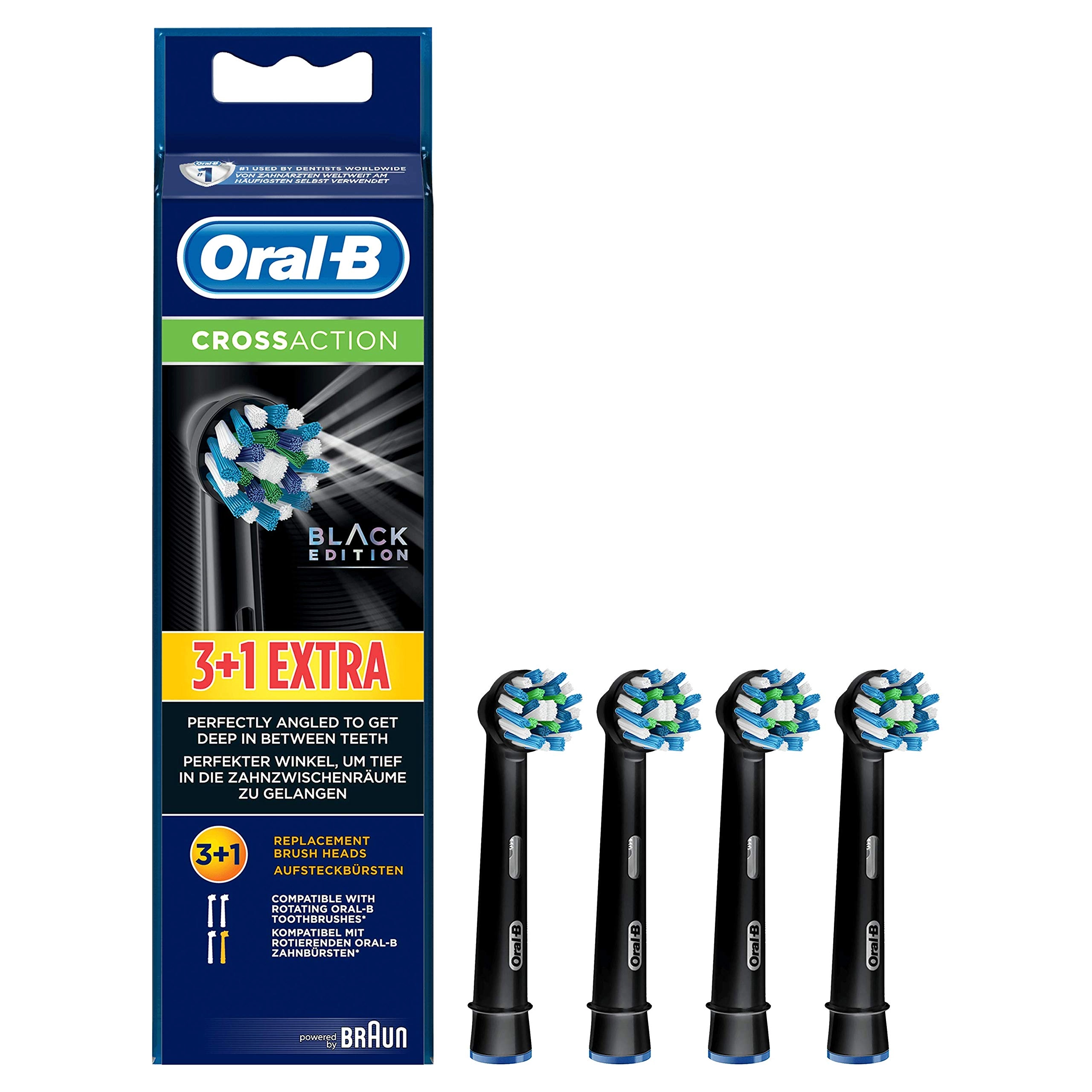 Oral-B CrossAction - 4 piece(s) Black