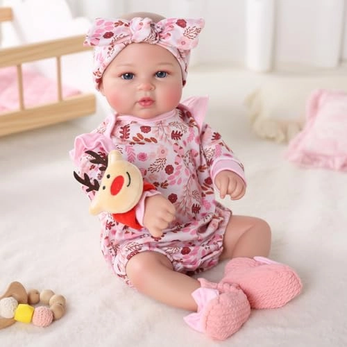 Abby Reborn Baby Doll - 17-inch Vinyl Cotton Ages 3+