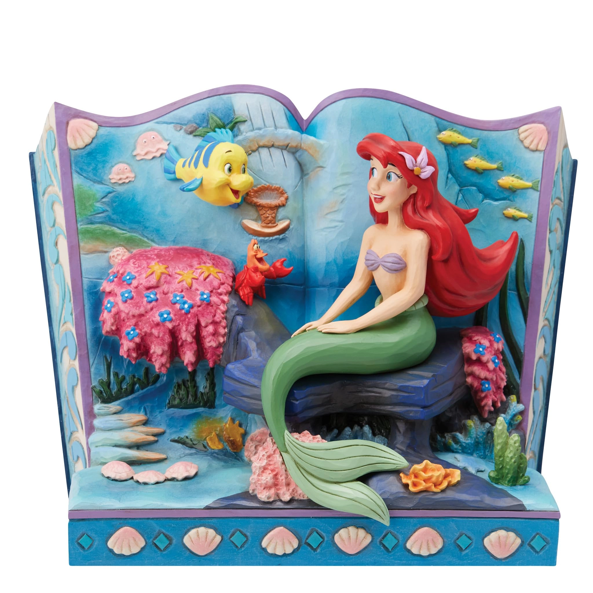 Enesco La Sirenetta Storybook Ariel Dolls and Figures - Multicolor Resin