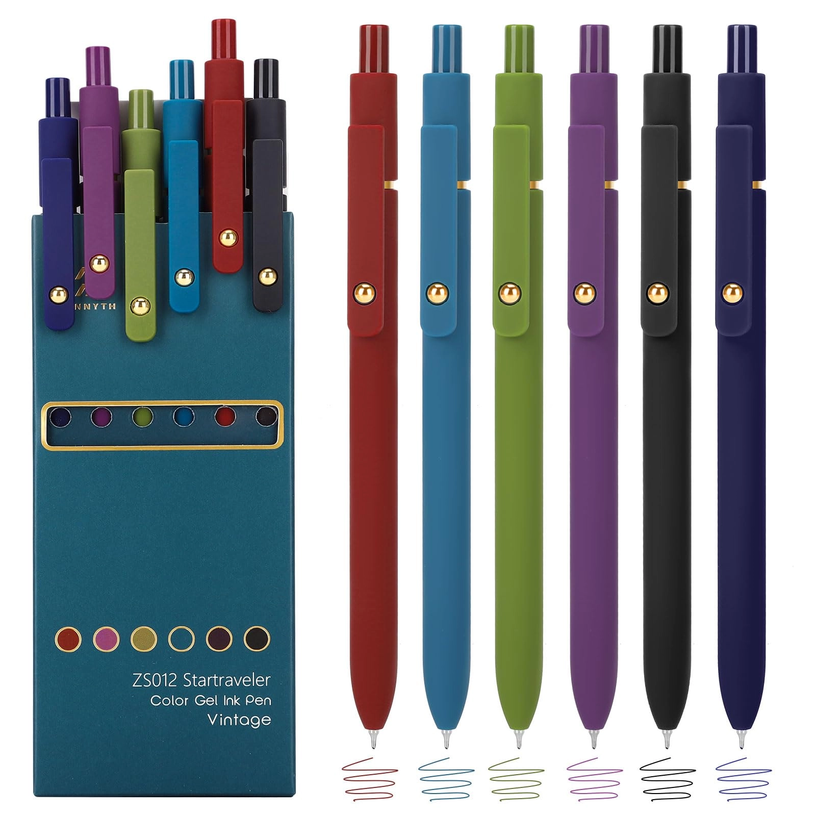 ddaowanx Gel Pens - 6 Pcs 0.5mm