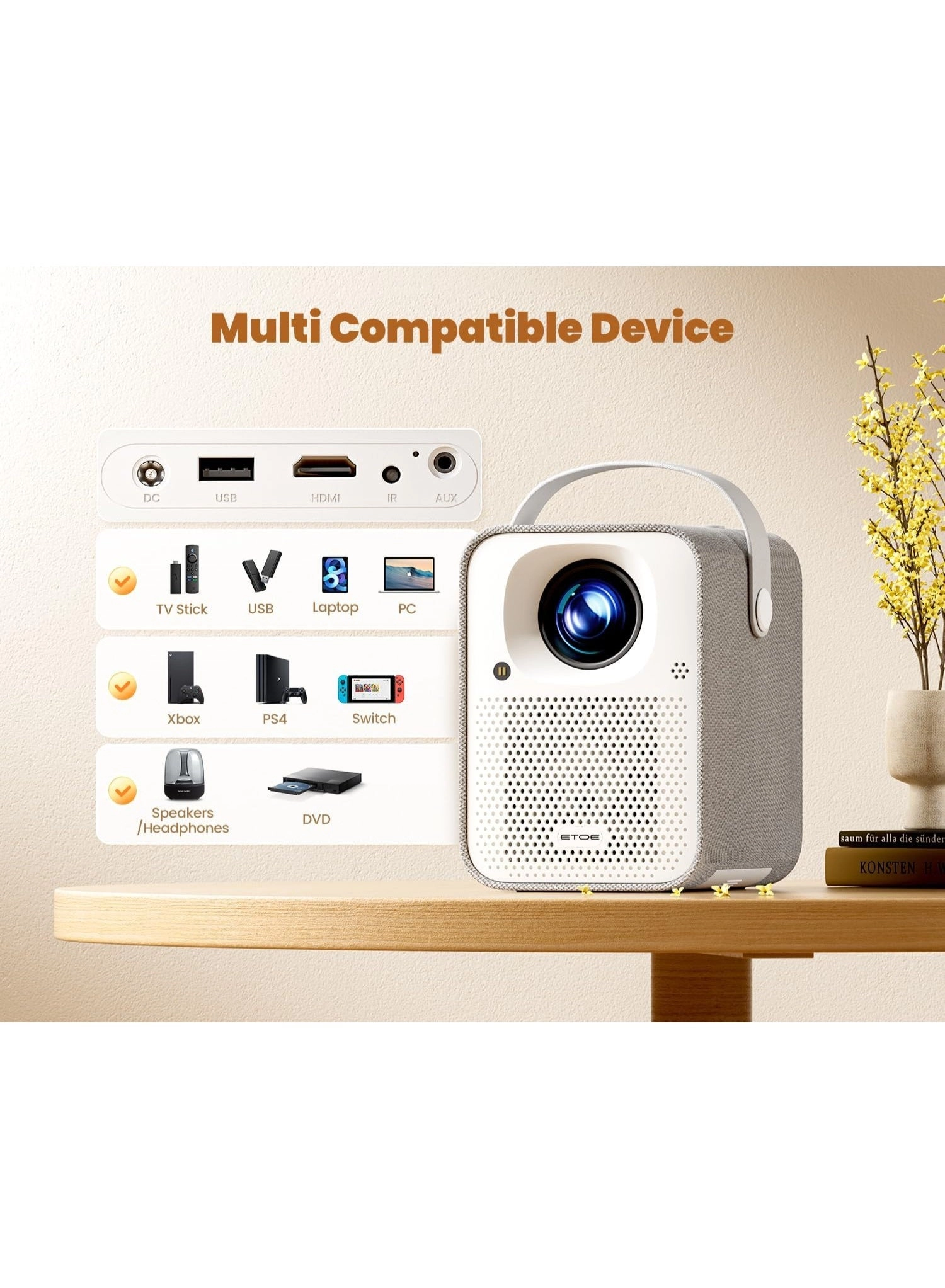 Seal Projector - 500 ANSI Lumens 4K