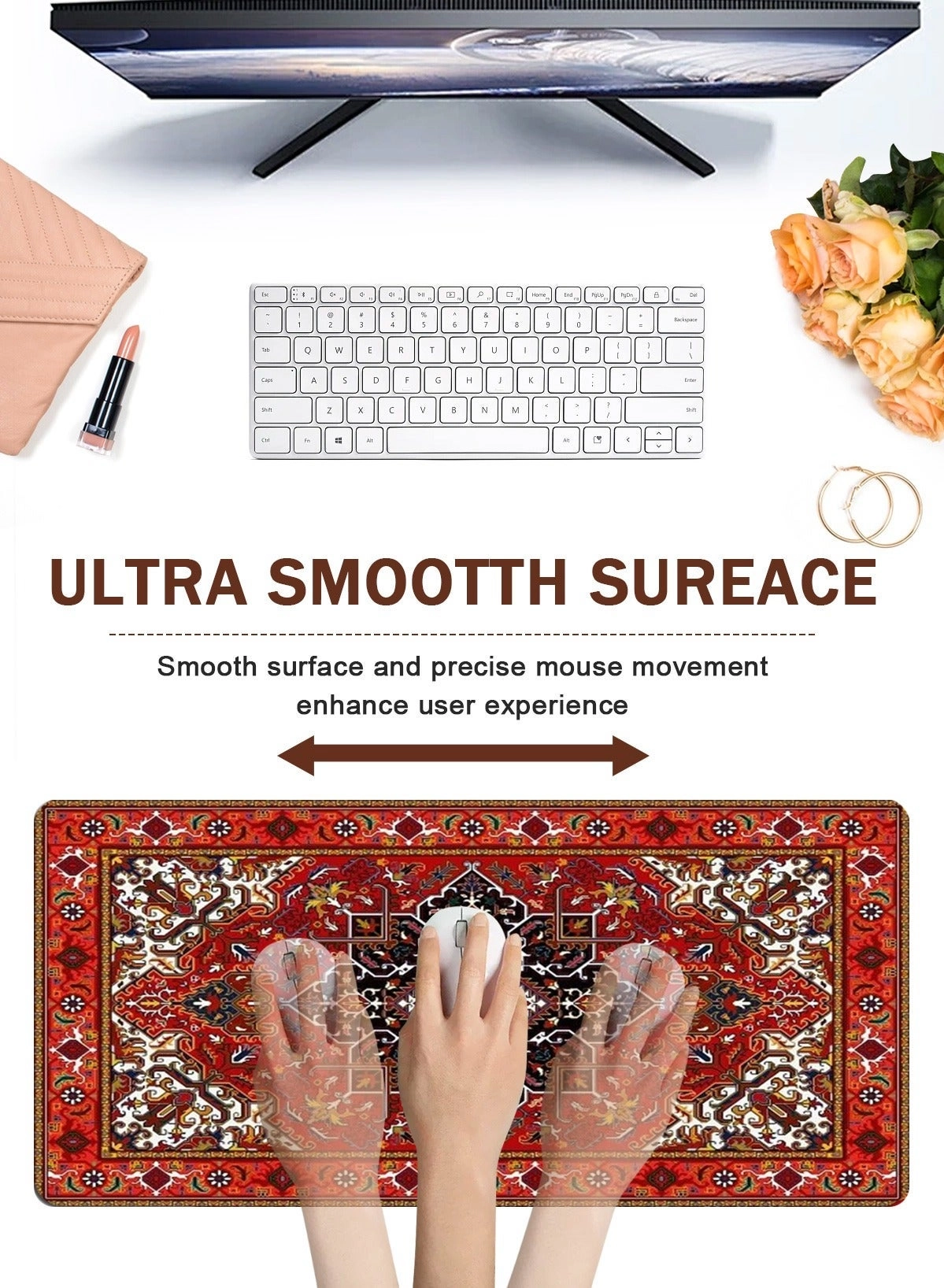 Pattern Extended Mouse Pad Gaming - 90x40 cm