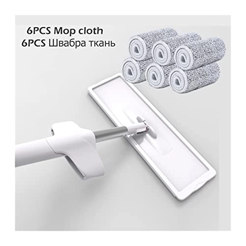 Handheld Steam Mop - White 4pcs Rag M