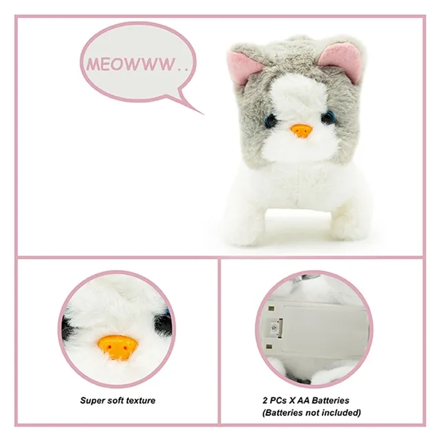 Battery Operated Walking Pet Spotty - 6.5-Inch