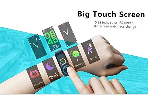 Fitness Tracker - 0.95 Inches Heart Rate Monitor Bluetooth 4.0