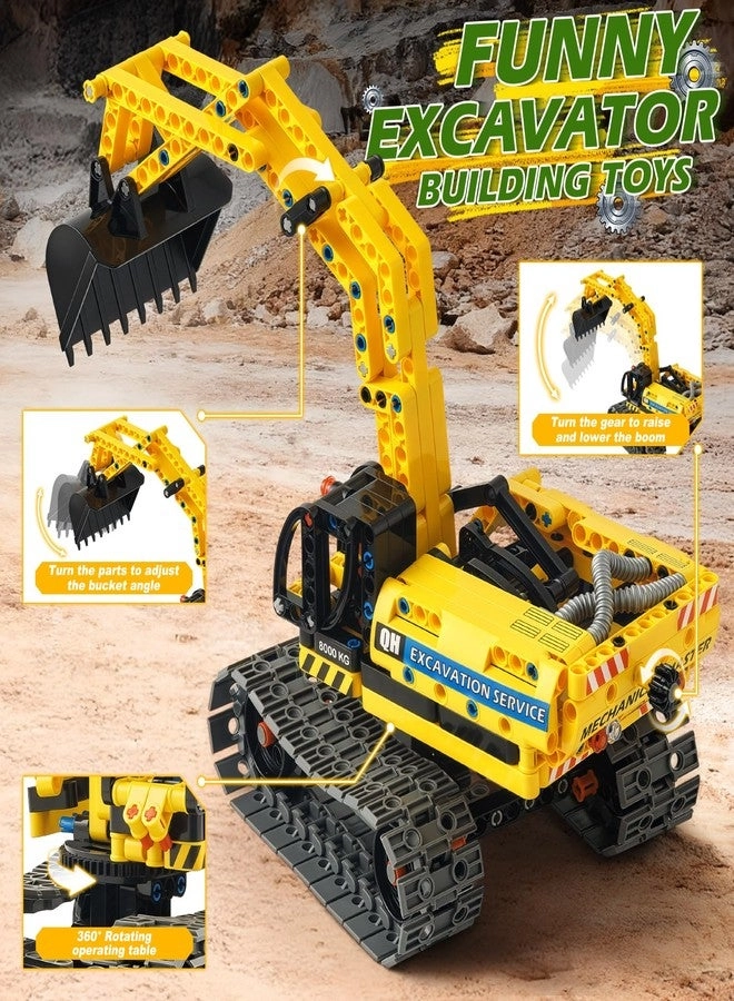 STEM Building Toy - 2 in 1 Excavator Robot