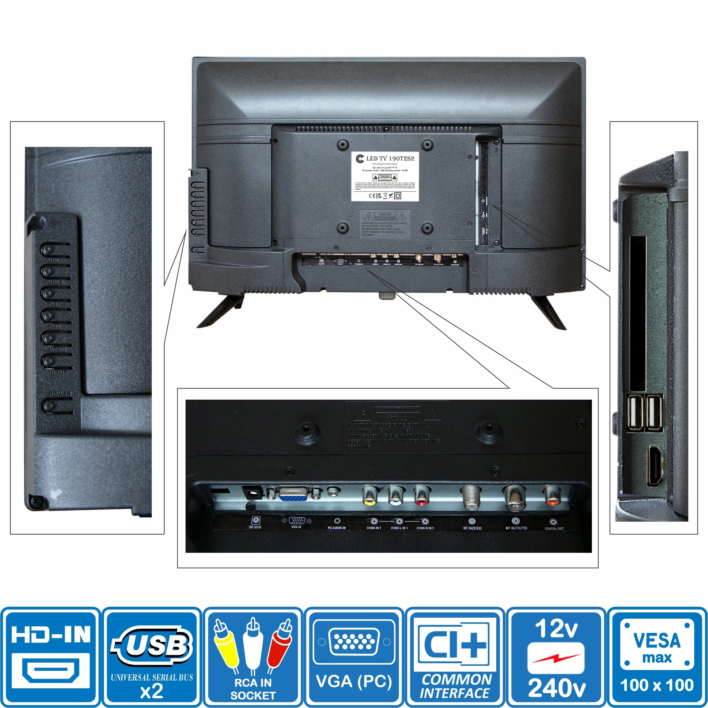 19ET2S2 - 720p 19 Inches