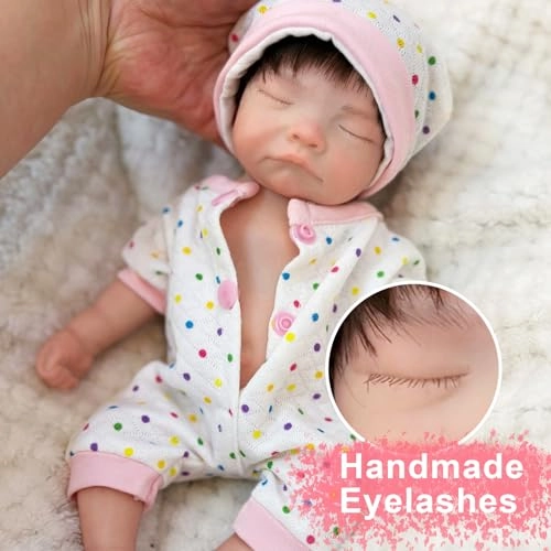 Reborn Baby Doll - 10 Inch Silicone Girl Ages 3+