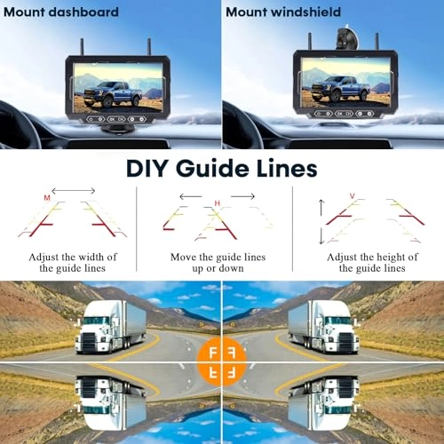 Magnetic Solar Wireless Backup Camera - Night Vision wireless 1080P