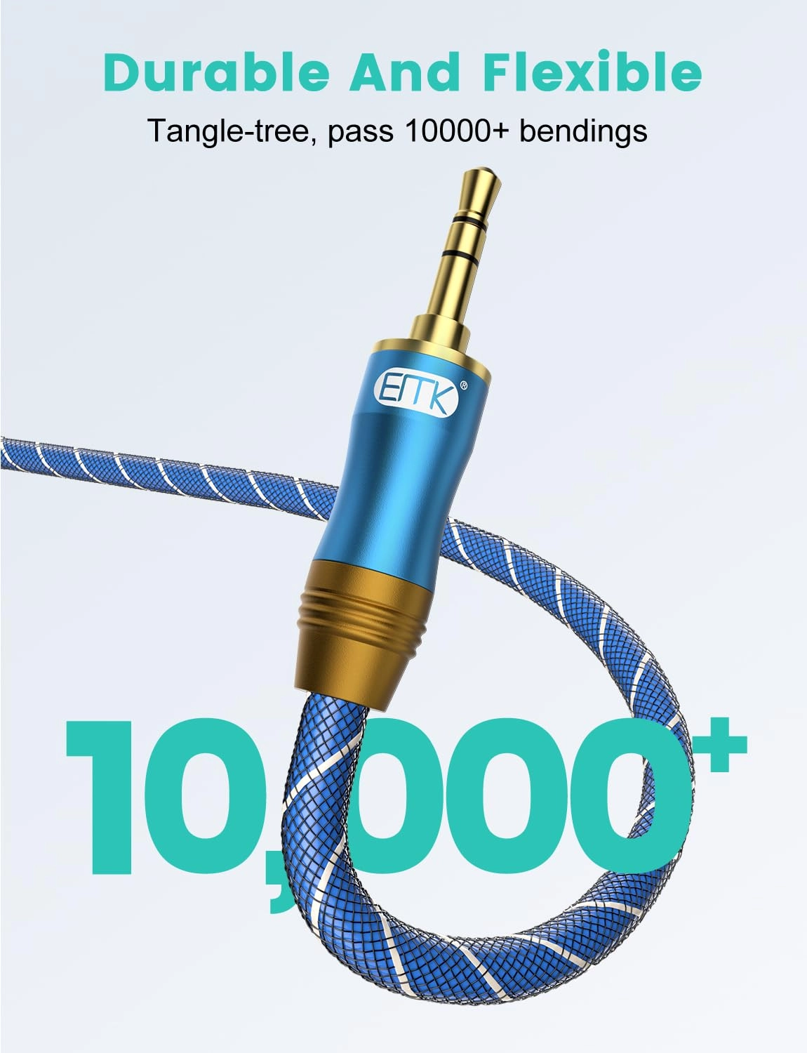 90 Degree Right Angle Aux Cable - 5M