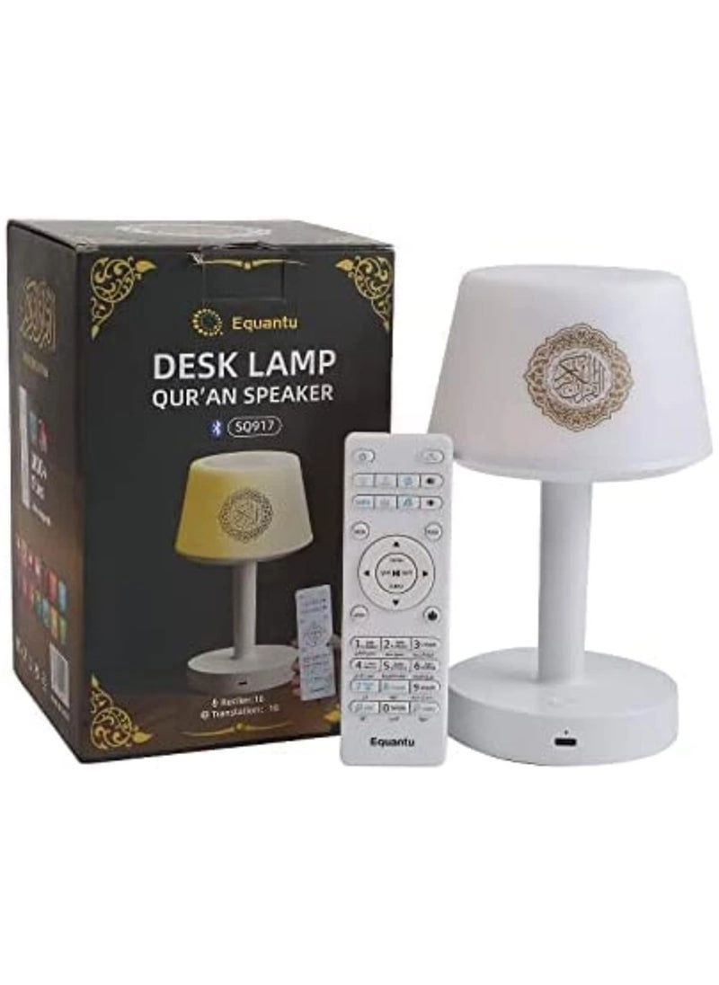 Quran Smart Touch LED Desk Lamp - Bluetooth Speaker Remote Rechargeable