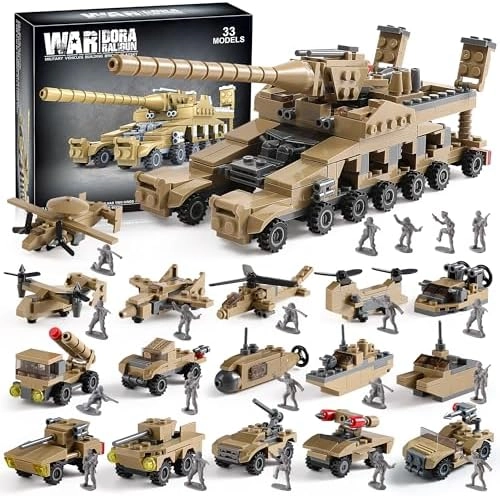 MZA STORES WW2 Army Building Blocks - 544pcs