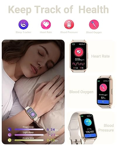 Fitness Tracker - 24/7 Heart Rate Blood Oxygen 5ATM Waterproof