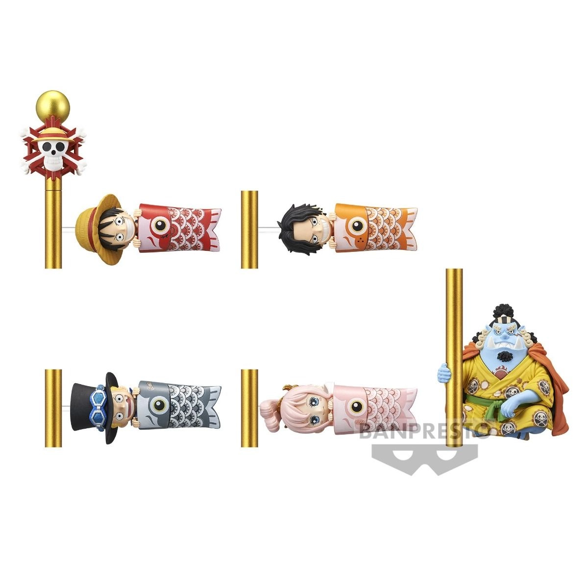 BNP One Piece World Collectable Figure-Carp Streamer - 6 cm (4983164197303)