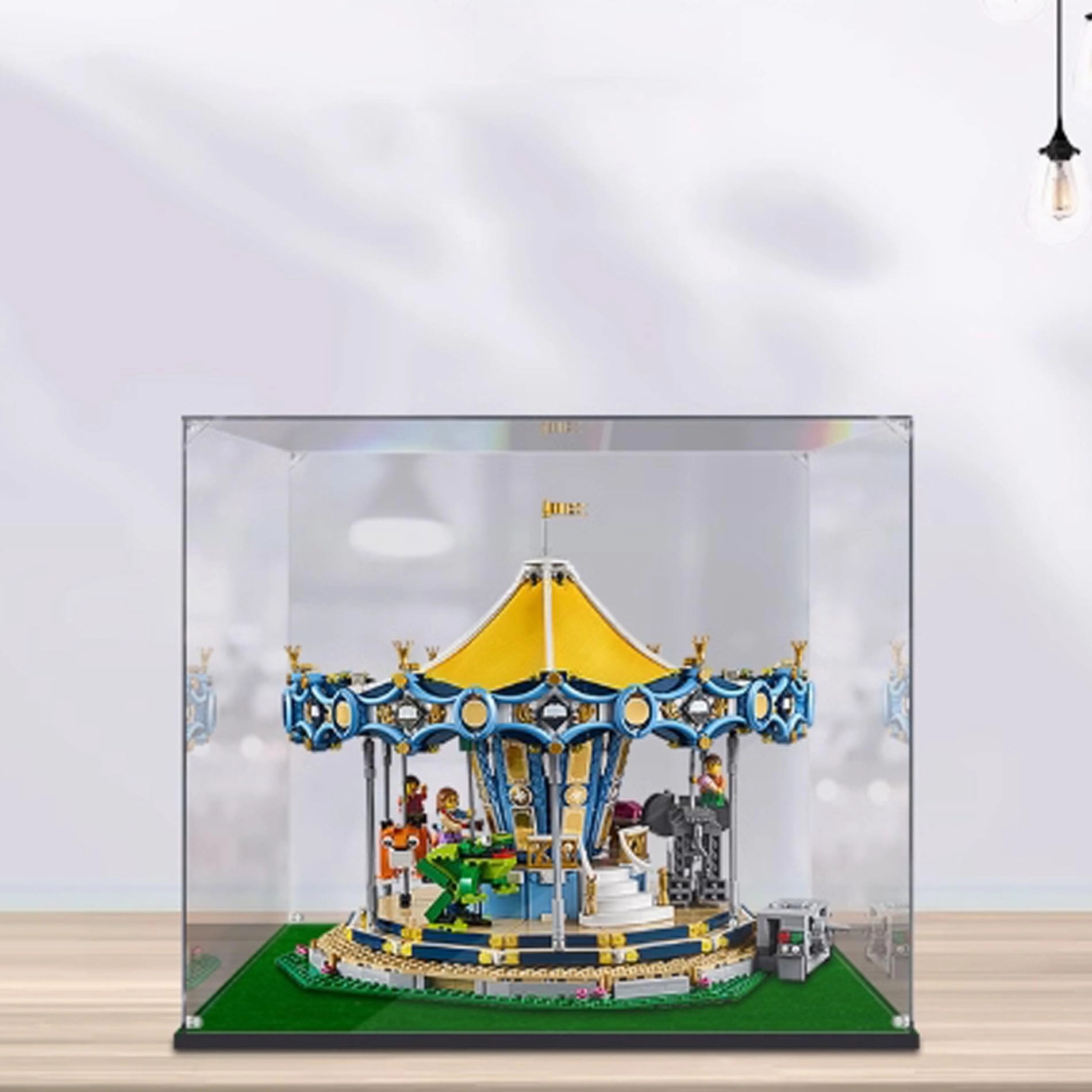 YUANZITIAN Acrylic Clear Display Case for LEGO Carousel Model 10257