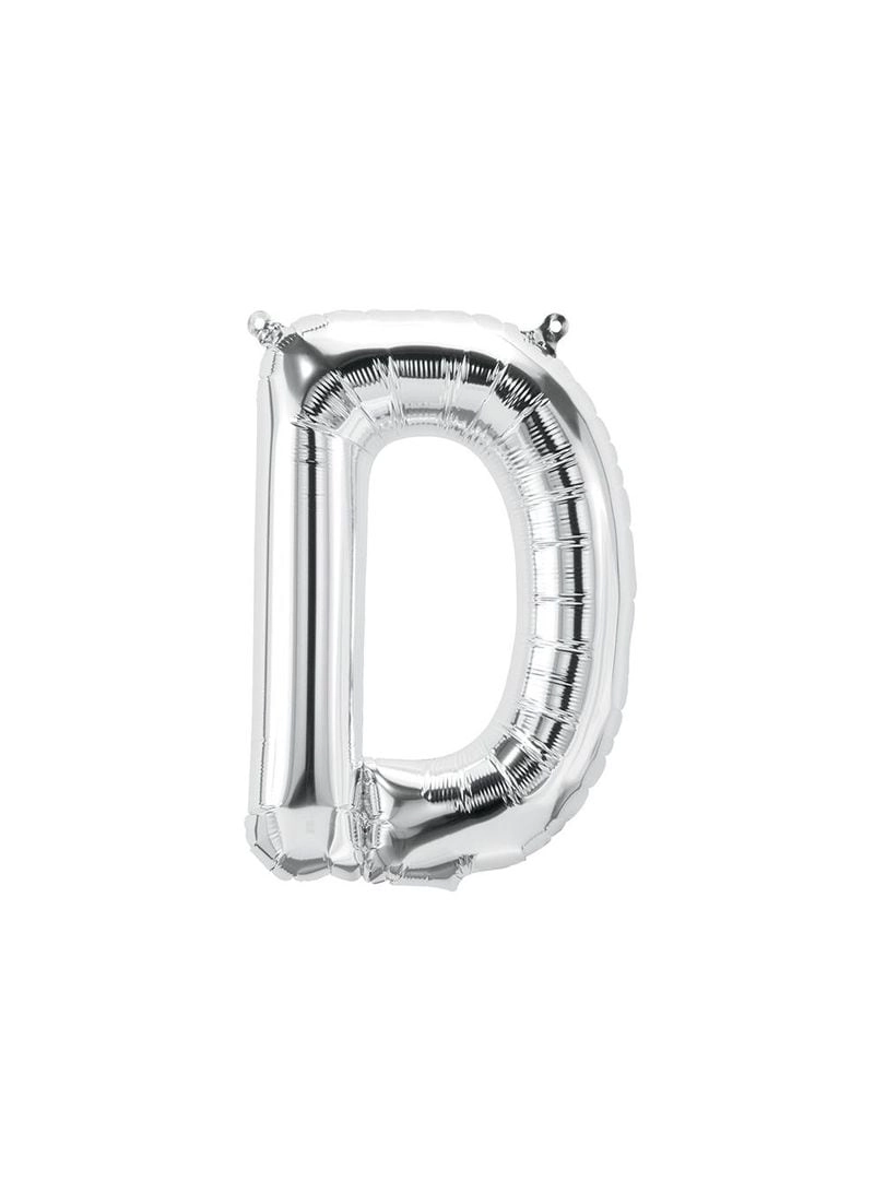 Party Time Trading LLC Foil Letter D - Silver 16 inch