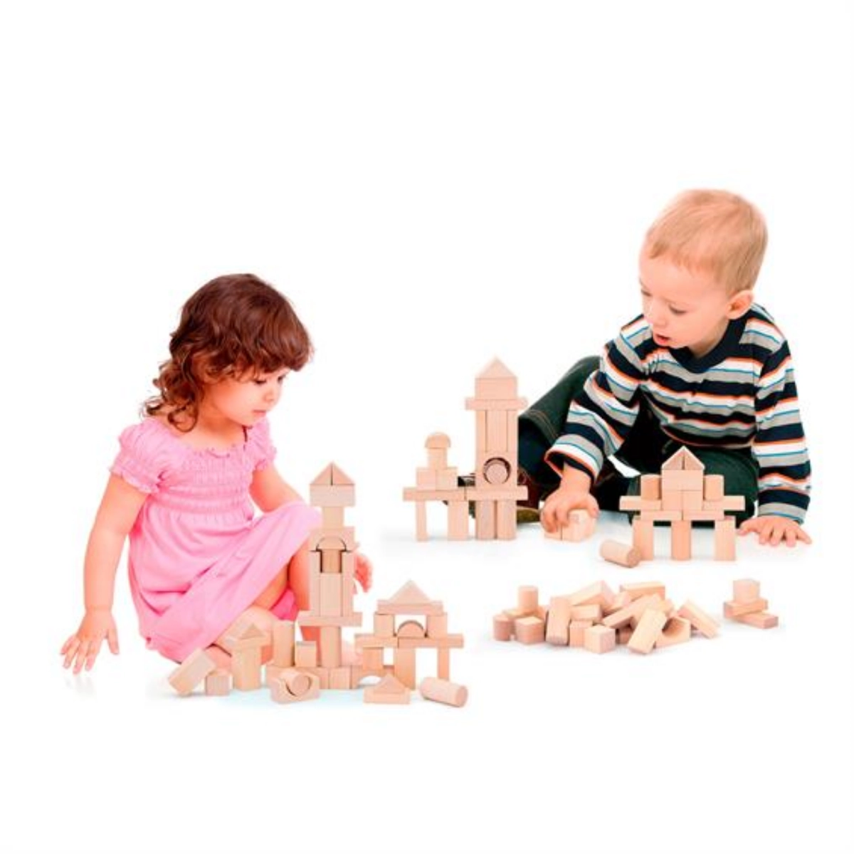 Wooden Blocks - 100pcs