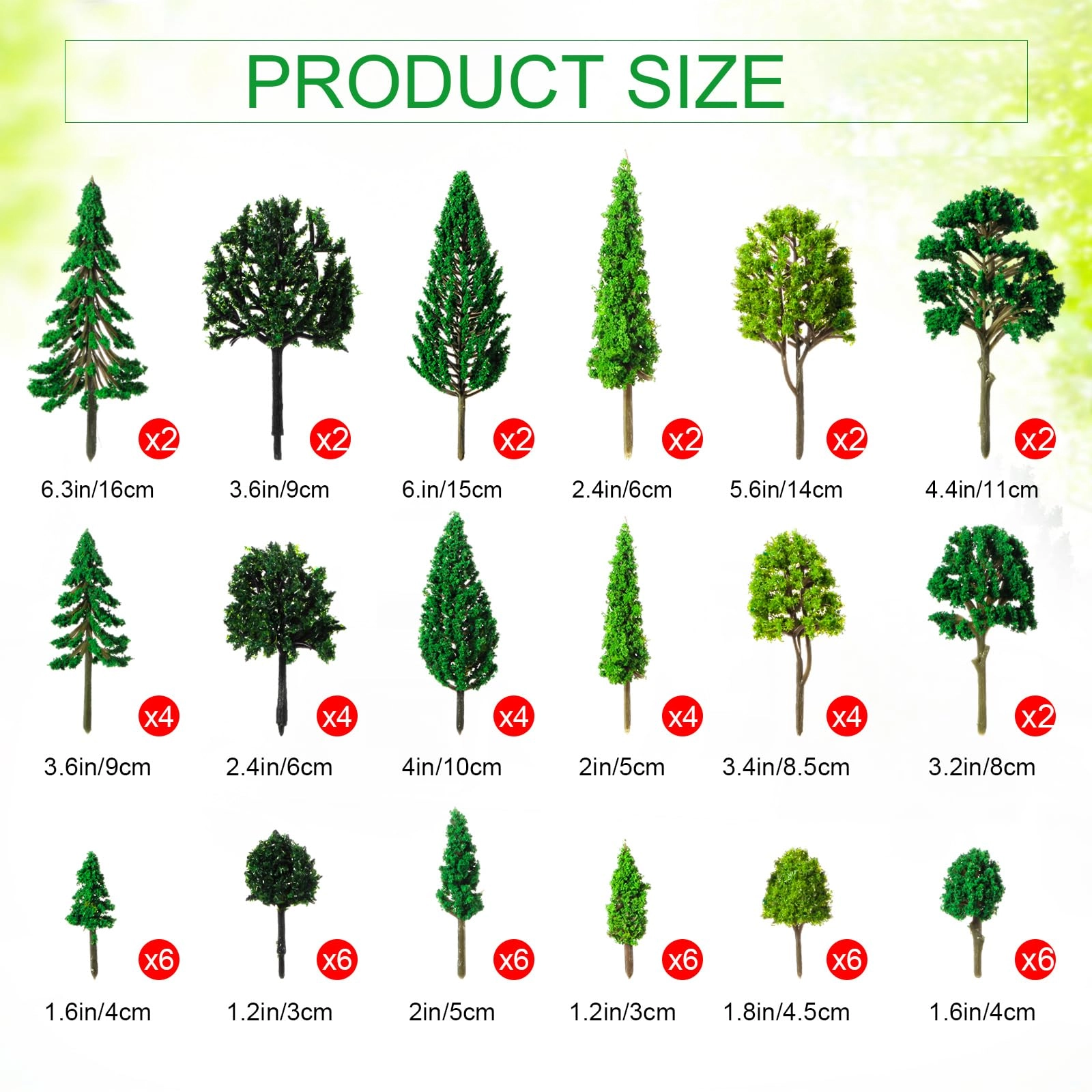 Model Trees - 70 Pieces