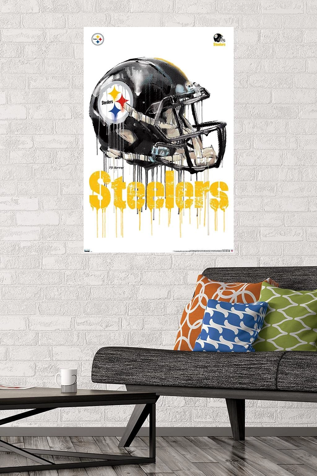 NFL Pittsburgh Steelers - Drip Helmet 20 - Paper 22.375" x 34" Bundle