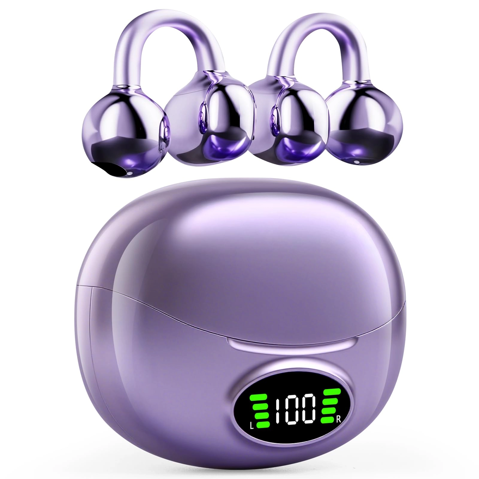 SHIJIAET Pearl Clip Ear Wireless Earbud