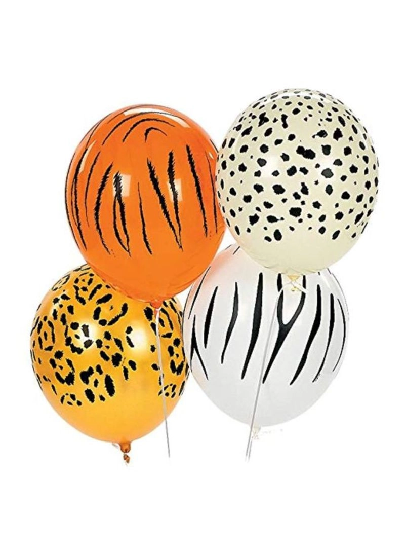 Party Time Trading LLC Animal Print Safari Balloons - 60-Piece